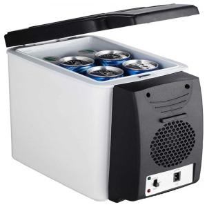 DFYR Mini Geladeira, Cooler Automotiva Elétrico Portátil 6L, 110V, Cinza
