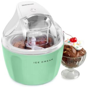 Máquina de Sorvete Automática 1,5L de Capacidade, 110v, NOSTALGIA , Verde