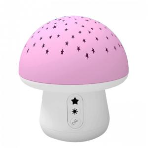 JAPARA MS Máquina de Som Ruído Branco para Bebês Recém Nascidos com Luzes, Rosa Cogumelo