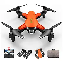Drone com Câmera 4K UHD, GPS, Retorno Automático e Estojo de Transporte, LMRC LM09, Laranja
