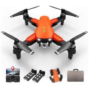 Drone com Câmera 4K UHD, GPS, Retorno Automático e Estojo de Transporte, LMRC LM09, Laranja