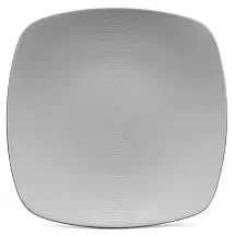 Prato para Todas as Ocasiões de 29 cm, Elegância e Praticidade em Sua Mesa com Formato Quadrado e Material de Porcelana, Noritake, Cinza