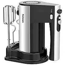 Batedeira de Mão com 10 Velocidades e Acessórios de Aço Inox, 600W, 110v, NAITESEN LH 920B, Preto