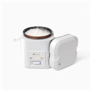 Mini Panela de Arroz Elétrica 1.2L com Função de Manter Aquecido, 110v, HOMCORT, Branco