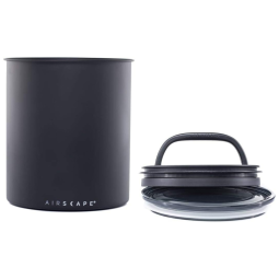 Pote Hermético para Café 1.3 kg em Aço Inoxidável, AIRSCAPE 645771002619, Preto