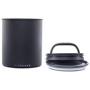 Pote Hermético para Café 1.3 kg em Aço Inoxidável, AIRSCAPE 645771002619, Preto