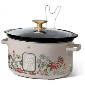 Panela de Cozimento Lento 6L Programmable Beautiful Wildflower Porcini, 5 Funções, Timer Digital, Cuba Cerâmica, Inox, 210W, 110V