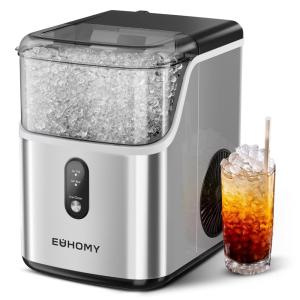 Máquina de Gelo até 11 kg em 24H Portátil, 150W, 110v, E EUHOMY, Rosa