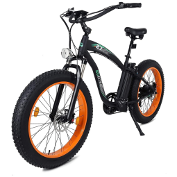 Bicicleta Elétrica ECOTRIC Hammer 750W – Bateria 48V, Pneus Largos 26x4.0, Suspensão Dupla, Freio Hidráulico, Visor LCD com USB