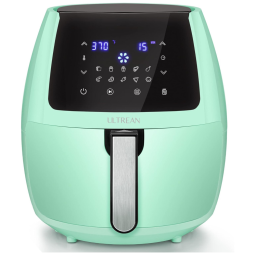 Fritadeira Elétrica AirFryer 5.5L com Painel Digital e Cesto Antiaderente, 1700W, 110v, ULTREAN AF0301, Verde