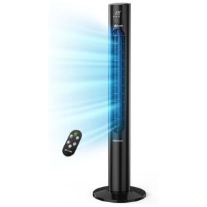 Ventilador de torre NIUVUIN, ventilador oscilante de 45 polegadas com controle remoto, 8 configurações de velocidade, 4 modos