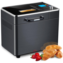 Kalamera Panificadora Automática com 18 Predefinições e Janela de Visualização, 110V, Preta