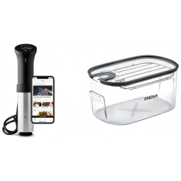 AN500 US00 Termocirculador Elétrico com Temporizador Digital para até 16L, 1000W, 110v, ANOVA CULINARY, Preto