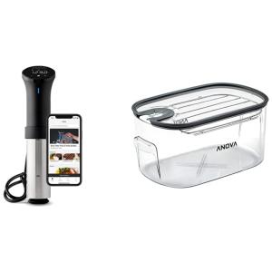 AN500 US00 Termocirculador Elétrico com Temporizador Digital para até 16L, 1000W, 110v, ANOVA CULINARY, Preto