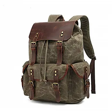 Mochila de Lona Encerada e