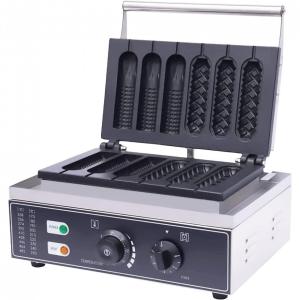 Máquina de Hot Dog Profissional Antiaderente até 6un Por Vez em Aço Inoxidável, 110V 1500W, CNCEST, Prata