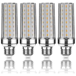 Lâmpada Led E26 com 2000 Lumens na Cor Branca Quente 3000K 150W, 4 Un, 110v, YIIZON, Branco