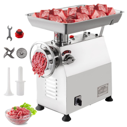 Moedor de Carne Elétrico Profissional, Até 349 kg, H, Aço Inoxidável, 2200W, 110v, HAPPYBUY Meat Grinder 770lbs, h, Prateado