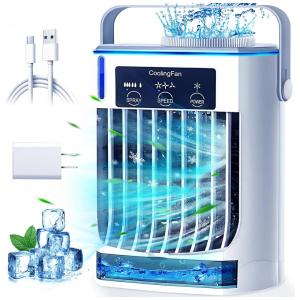 Climatizador Portátil 3 em 1 com 3 Modos e 3 Velocidades, EUKZEKY CF008, Branco