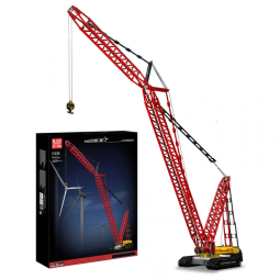 Kit de Construção Guindaste sobre Esteiras com 4318 Peças e Controle Remoto para Crianças, Mould King, Vermelho