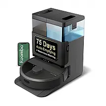 Robô Aspirador iRobot Roomba Plus 405 Combo 2 em 1 com Base AutoWash Preto LiDAR 120V