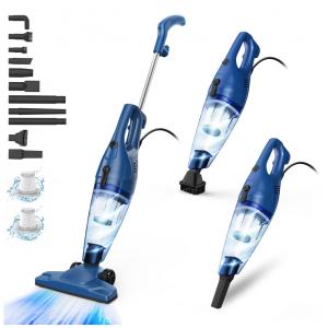 Aspirador de Pó Multifuncional com Fio, Acessórios e Sucção Potente 15000PA, 11OV 400W, TC JUNESUN, Azul Marinho