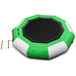 Cama Elástica Inflável para Piscinas, Lagos e Jardim com Escada, Suporta até 400 Quilos, HAPPYBUY 10lanbaift, Azul