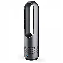 Ventilador sem Pás AAGAZA com 8 Velocidades e Tela Digital, Cinza