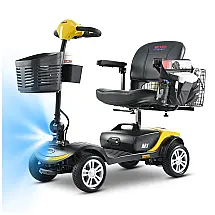Cadeira de Rodas Elétricas Metro Mobility 4 Rodas, Capacidade de 136 kg, Dobrável, Leve, com Alcance de 16 km, Luz LED, Ideal para Adultos