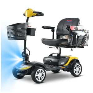 Cadeira de Rodas Elétricas Metro Mobility 4 Rodas, Capacidade de 136 kg, Dobrável, Leve, com Alcance de 16 km, Luz LED, Ideal para Adultos