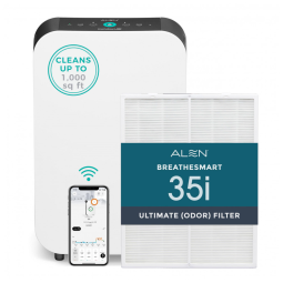 Purificador de Ar Alen BreatheSmart 35i com Filtro HEPA Médico e Neutralizador de Odores - Controle de Odores e Suporte à Qualidade do Ar em