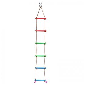 Escada de Corda Rainbow Craft Multicolor 2m - Capacidade 100 kg com Ganchos