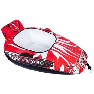Boia Rebocável Aquática para 1 Pessoa, TELESPORT, Vermelho