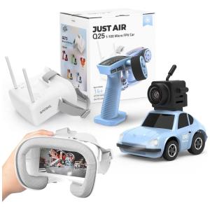 Mini Carrinho de Controle Remoto 2.4 GHz com Câmera e Óculos FPV para Adultos, SNICLO, Azul