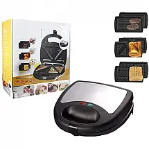 AASDF Sanduicheira 3 em 1 p, lanches e omeletes 110V, 100W