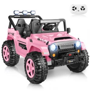 Carro Elétrico Infantil, Jeep com Controle Remoto, 2 Lugares Assento Extra Largo, Rodas com Maior Durabilidade e Luz LED, 24V, Hikole