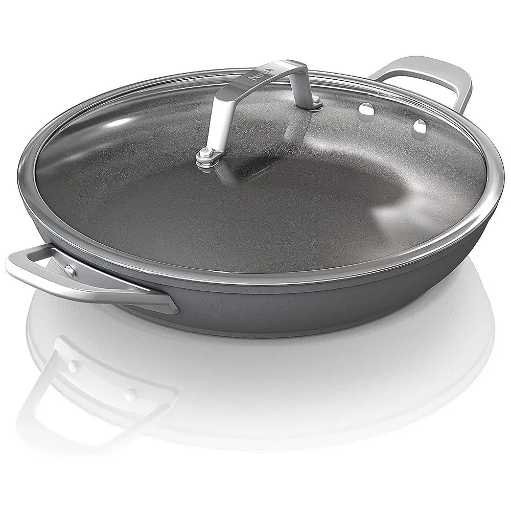 Panela Antiaderente com Tampa de Vidro em Aço Anodizado, Ninja C30830