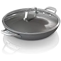 Panela Antiaderente com Tampa de Vidro em Aço Anodizado, Ninja C30830