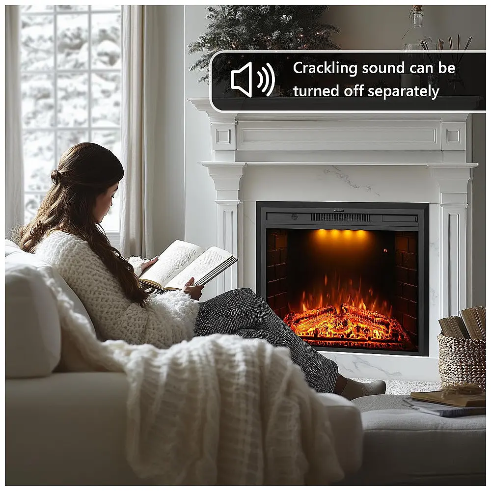Lareira Elétrica Dreamflame 84x63cm 1500W LED Som Embutir 110V — foto 3
