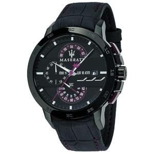 Relógio Masculino com Pulseira de Couro, Modelo, MASERATI R8871619003, Preto