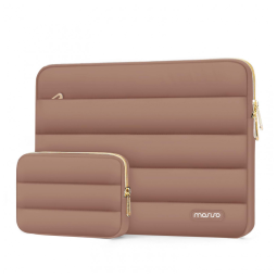 MOSISO Sleeve 13-13.3" para Laptop com Bolsa Pequena, Mocha, Compatível com MacBook Air/Pro, HP, Dell, Lenovo e ASUS