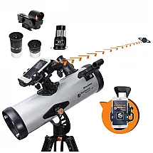 Telescópio Astronômico 40x100 com Aplicativo StarSense, Celestron StarSense Explorer LT 114AZ, Cinza