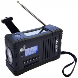 Rádio AM FM e NOAA 2200mAh Com Bateria Solar ou Manivela de Recarga USB Alarme SOS