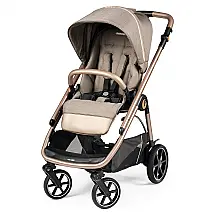 Carrinho Peg Perego Veloce Mon Amour Bege e Rosa Reversível do Nascimento a 22,7 kg