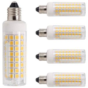 Shannhu Lâmpada LED E11 850 Lumens 3000K Branca Quente 100W, 4 Un, 110v, SHANHU, Branco