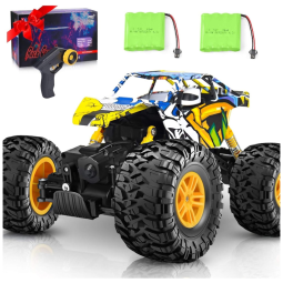 Off Road Controle Remoto Recarregável Tração nas 4 Rodas Interior Detalhado Mola Estável