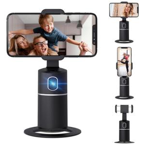 NYOOLO Suporte para Celular com Rastreamento de Rosto 360 Automático, Preto