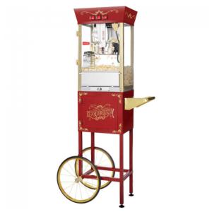 Carrinho de Pipoca Retrô com Panela de 226g e Produz até 10,8 kg de Pipoca, 110V 850W, Great Northern Popcorn, Vermelho