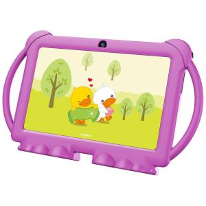 Tablet Infantil 7 Educativo com Controle de Pais, WiFi e Câmera Dupla, Android 11 3GB RAM, YOBANSE, Rosa