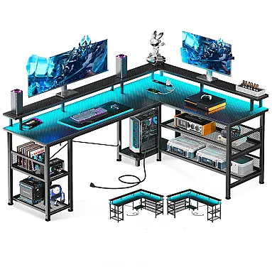 Mesa Gamer em Formato de